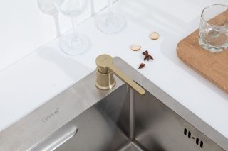 Дозатор для кухонной мойки Gappo G406-3 золотой сатин